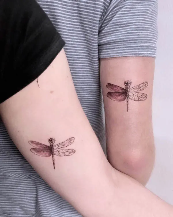 Beautiful sister tattoos by @blancart.vic