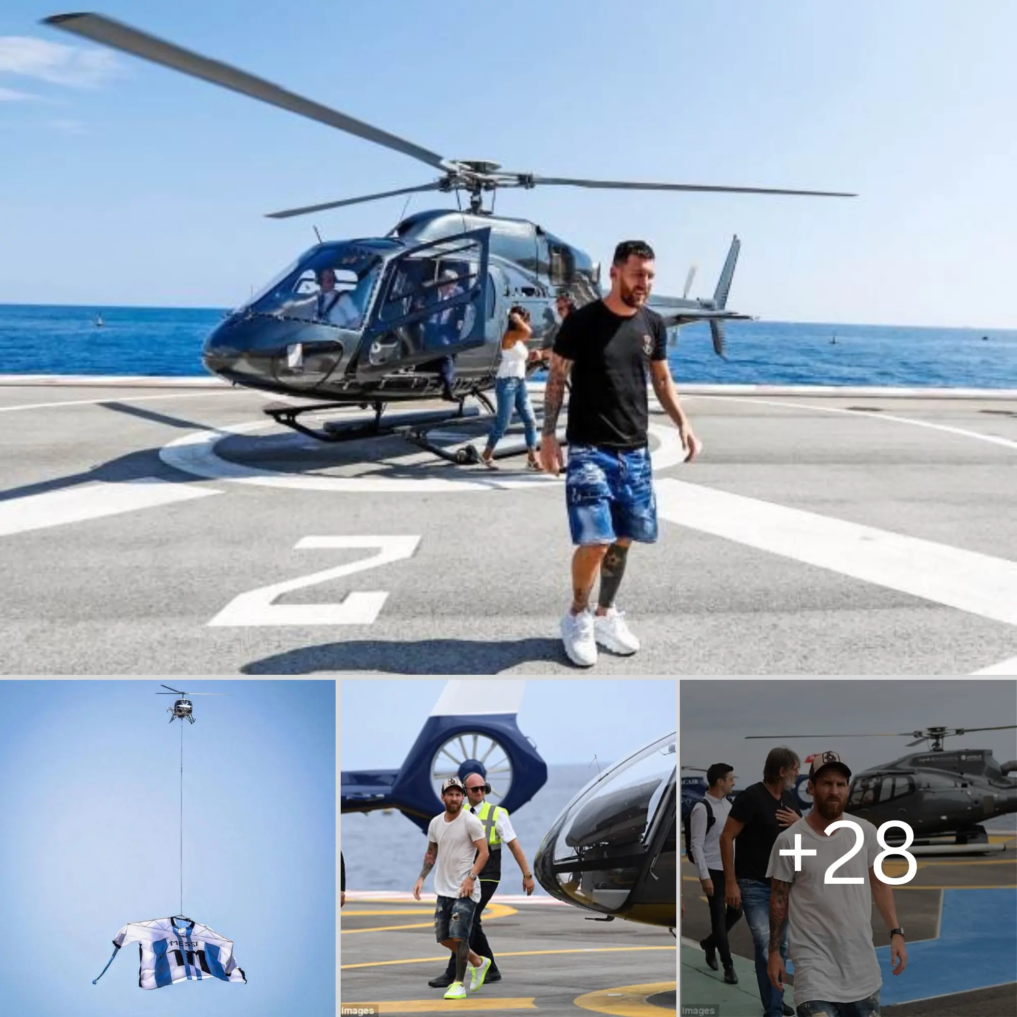 Lionel Messi made everyone admire when he purchased a private plane worth £12 million simply to perform flying in the sky with his shirs