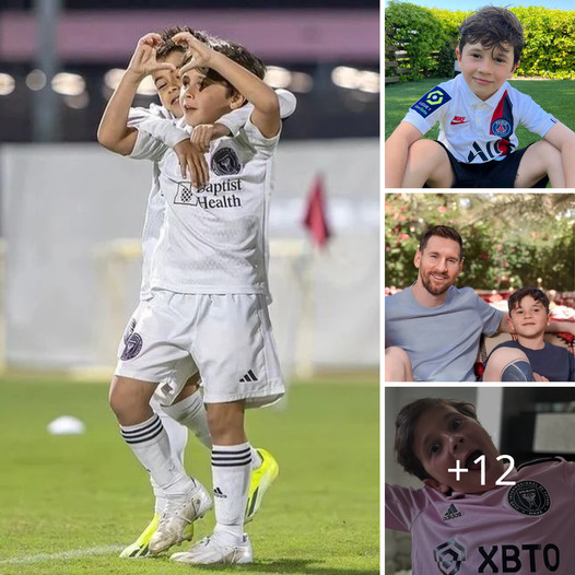 Mateo Messi desata frenesí: un niño de ocho años marca cinco goles en un partido con el equipo juvenil del Inter Miami 