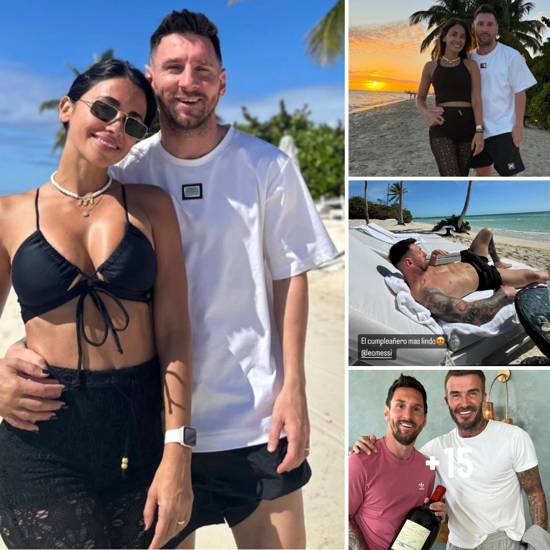 Lionel Messi enjoys a special holiday with his family on a luxurious beach after receiving a SPECIAL gift from David Beckham