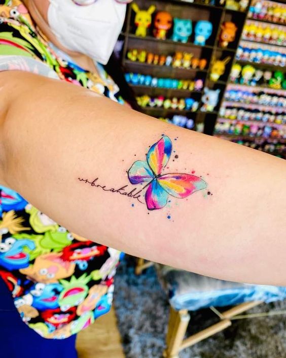 Explore 25 Unique Watercolor Butterfly Tattoo Ideas for 2024: Stunning Designs for Women – Arm, Back, and Hand Styles