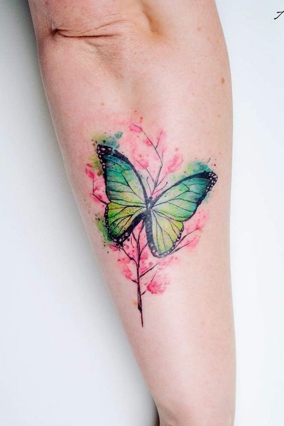 Explore 25 Unique Watercolor Butterfly Tattoo Ideas for 2024: Stunning Designs for Women – Arm, Back, and Hand Styles