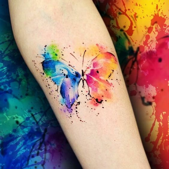 Explore 25 Unique Watercolor Butterfly Tattoo Ideas for 2024: Stunning Designs for Women – Arm, Back, and Hand Styles