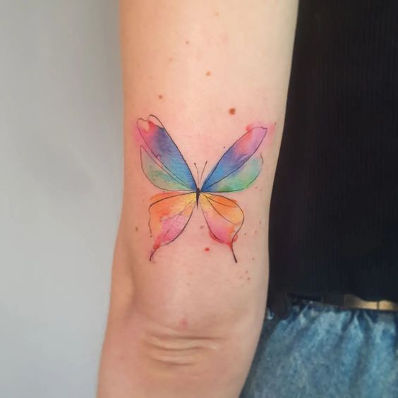 Explore 25 Unique Watercolor Butterfly Tattoo Ideas for 2024: Stunning Designs for Women – Arm, Back, and Hand Styles