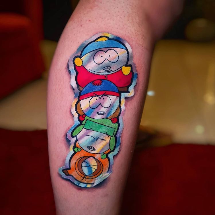 Holographic Sticker Tattoo by Clayton Davis