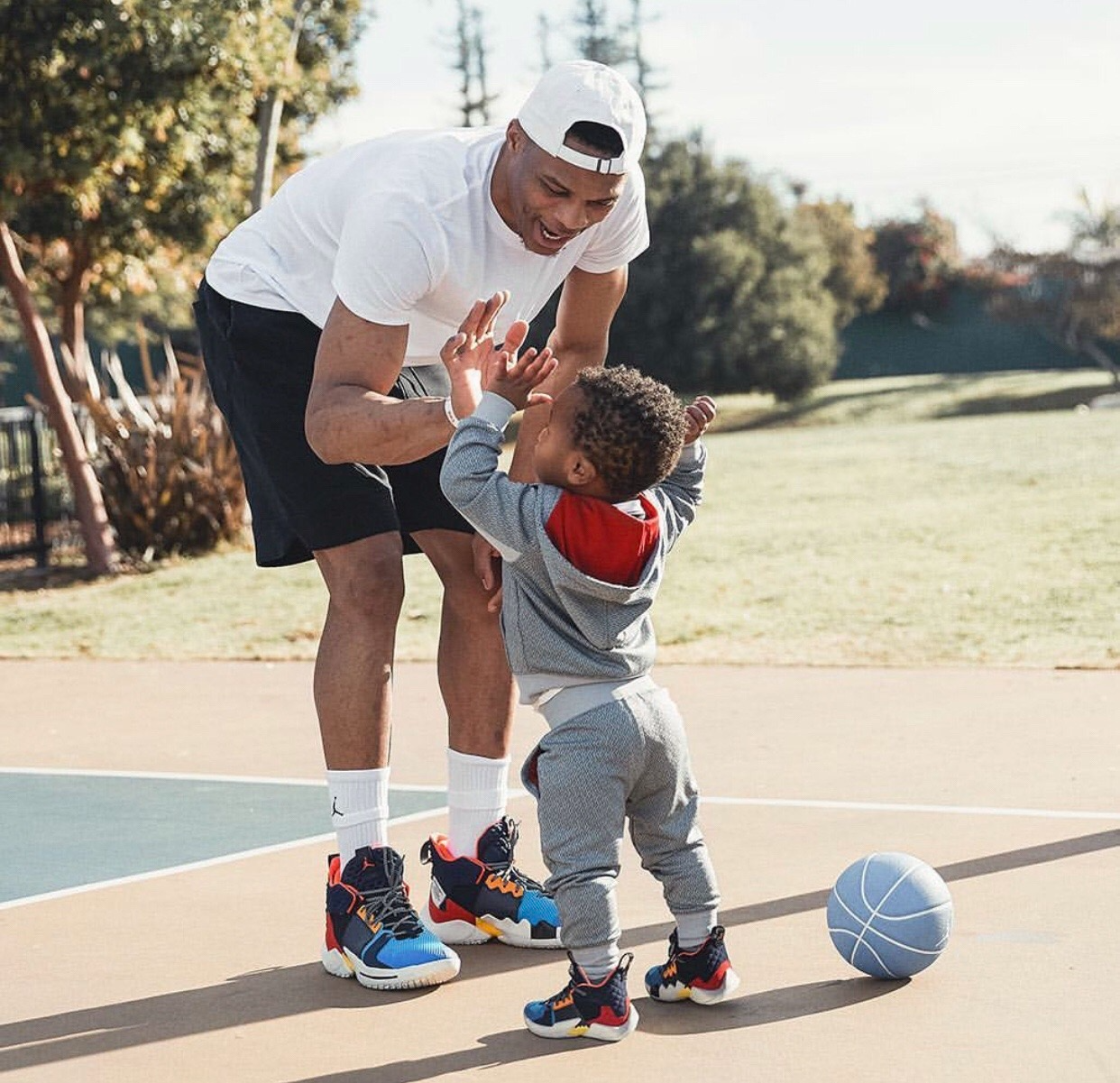 Father-son bond on the court: Touching moments playing basketball with Russell Westbrook's son