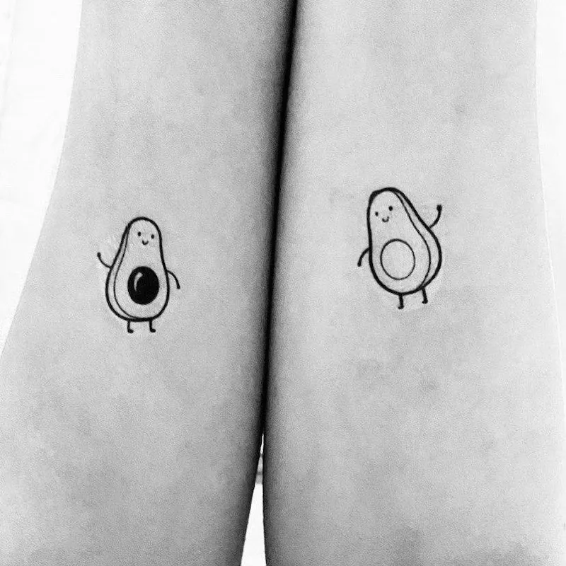 Best Friend Tattoos Avocado