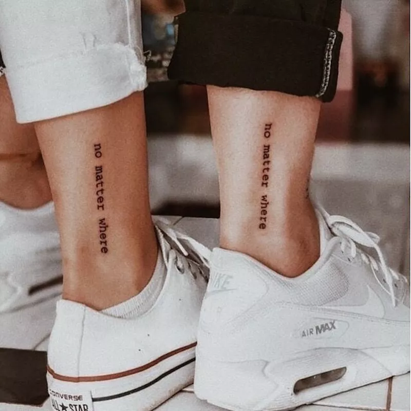 Best Friend Tattoos No Matter Where