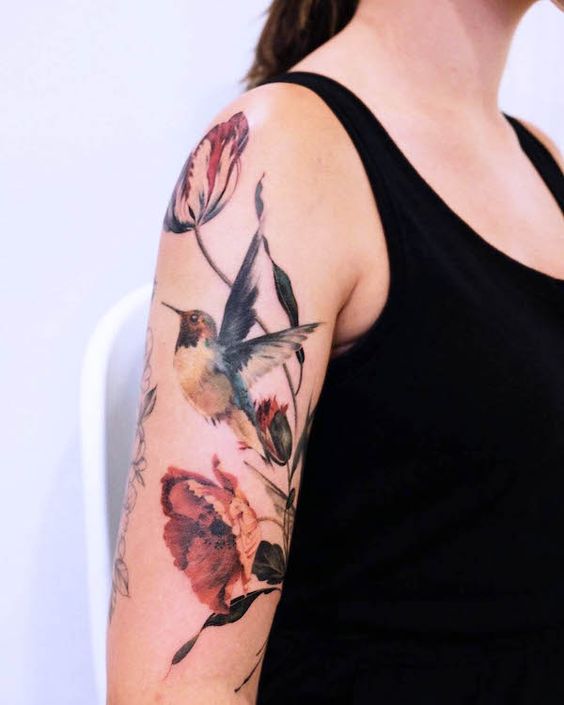 Explore 23 Unique Half Sleeve Tattoos for Women for Upper Arm Designs