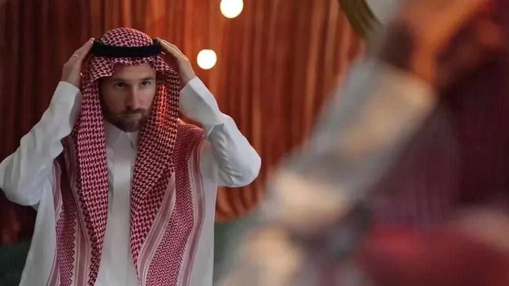 Icónico: Lionel Messi modeló para una publicidad de Arabia Saudita