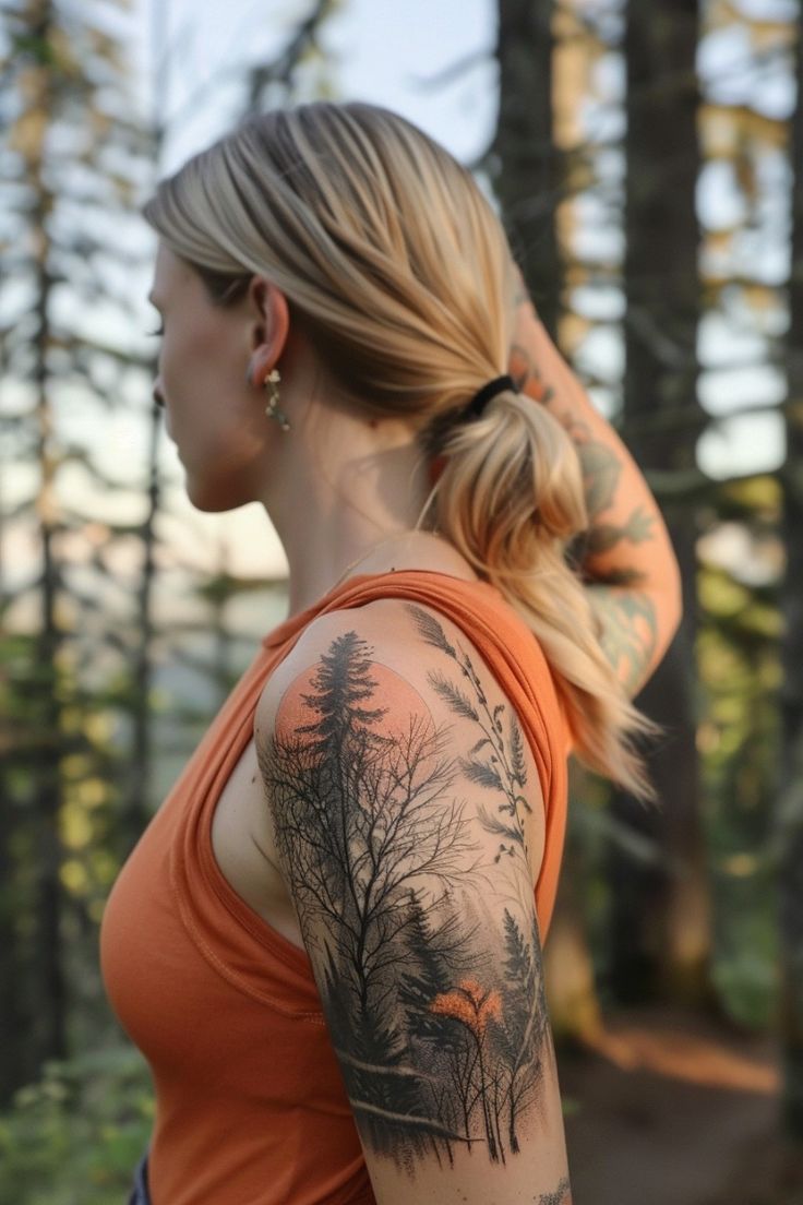 Explore 23 Unique Half Sleeve Tattoos for Women for Upper Arm Designs