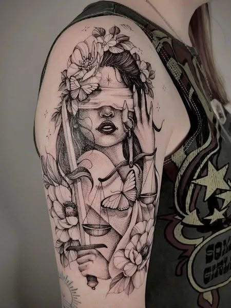 Explore 23 Unique Half Sleeve Tattoos for Women for Upper Arm Designs