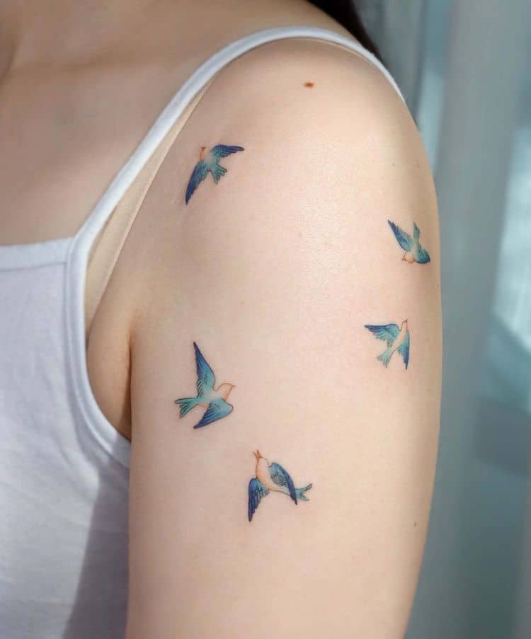 Delicate Watercolor Tattoos by Eunyu