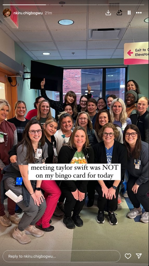 Taylor Swift visited Children's Mercy Kansas City