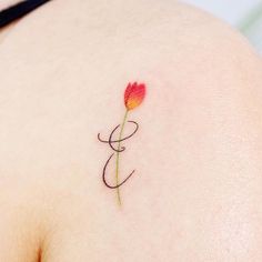 This contains an image of: 46 Unique Initial Tattoos For Men and Women - Our Mindful Life