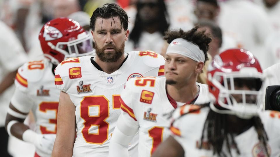 Both Kelce and Mahomes were seen looking upset while losing to the Philadelphia Eagles last weekend. AP