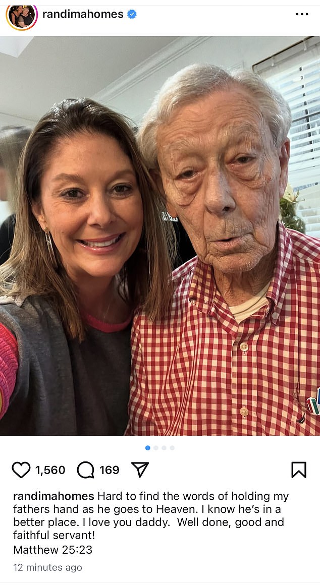 Mahomes' grandfather Randy passed away on Friday, his mom Randi announced on Instagram