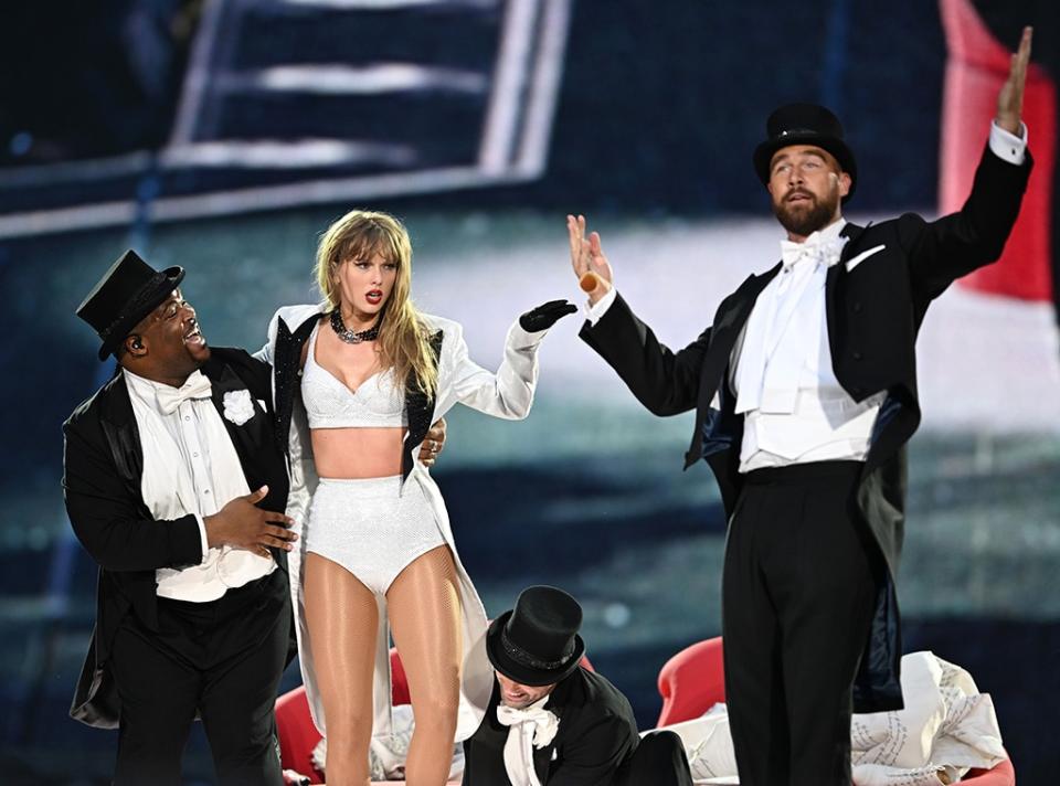 <p>25. Speaking of his jams, in May 2024 Travis cited his three favorite Taylor songs as "Blank Space," "The Alchemy" and "So High School."</p> <p><a href="https://www.cbsnews.com/news/chiefs-travis-kelce-taylor-swift-relationship-cbs-mornings-interview/" rel="nofollow noopener" target="_blank" data-ylk="slk:Asked about it;elm:context_link;itc:0;sec:content-canvas" class="link ">Asked about it</a> in September, however, his answer had changed to, "They're all my favorite—literally every single one."</p>