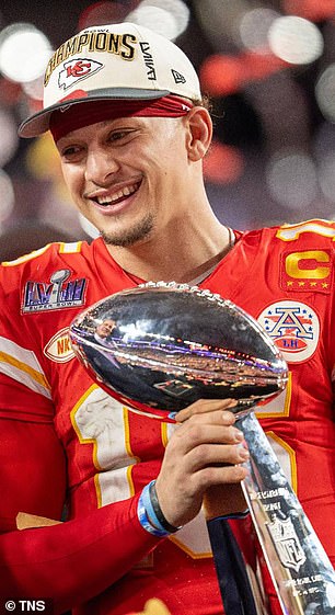 Patrick Mahomes after winning Super Bowl LVIII