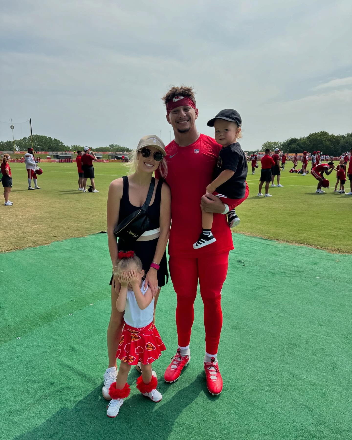 Brittany Mahomes, Patrick Mahomes and kids via Instagram in September 2024