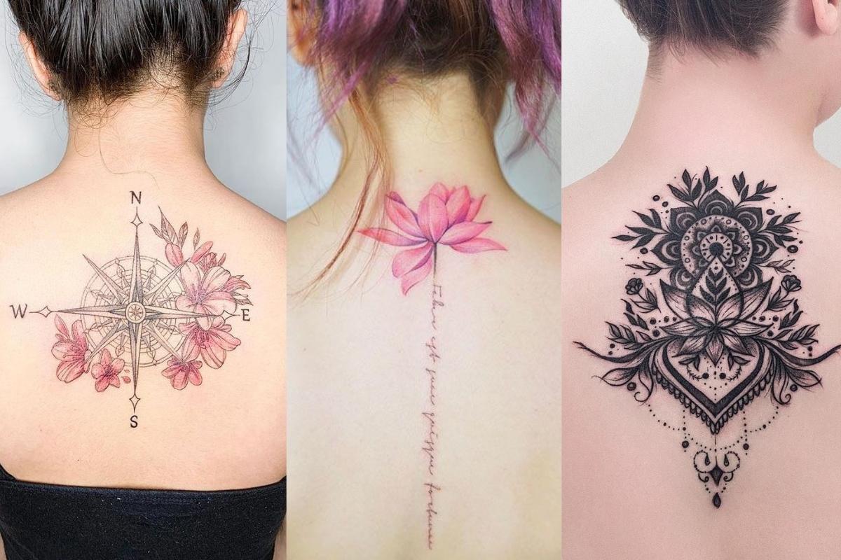 Female back tattoos: \
