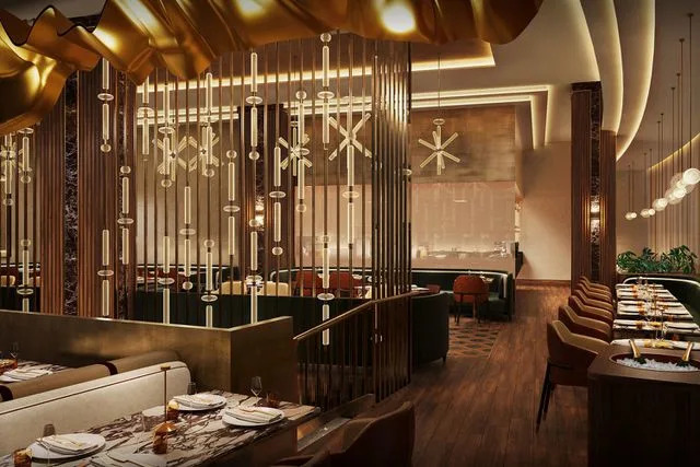 Noble 33 Renderings of Travis Kelce and Patrick Mahomes&#39;s restaurant, 1587 Prime