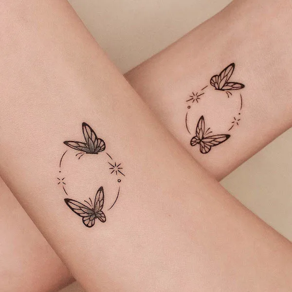 Butterfly tattoo by @tattooer_jina