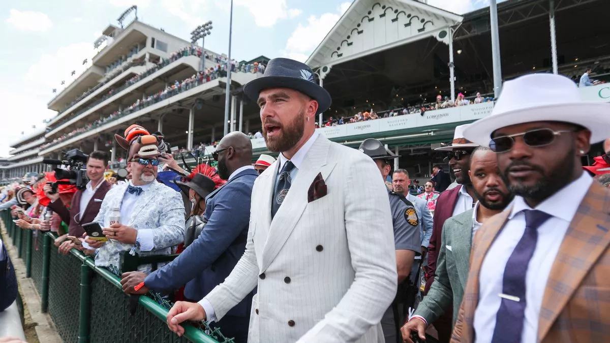 Travis Kelce has horse with Taylor Swift-inspired name - but it won't race  in Kentucky Derby - The Mirror US