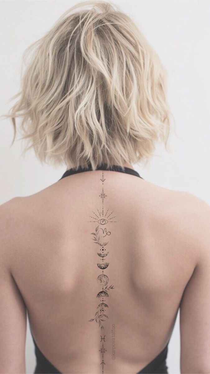Эскиз для нежной женской аккуратной тату на спине | Tatuagem discreta, Tatuagem da sorte, X tatuagem