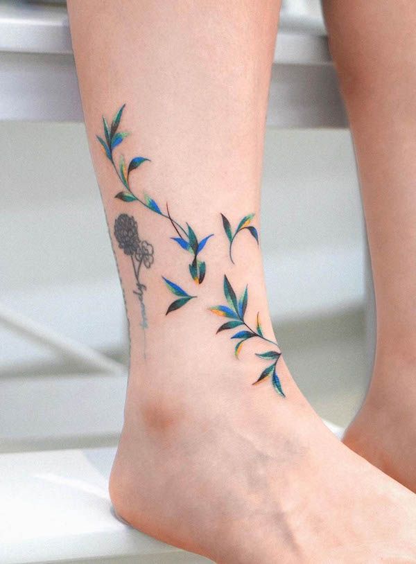 58 Stunning Ankle Tattoos for Women - Our Mindful Life
