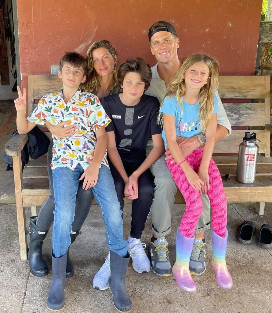 Tom Brady, Gisele Bündchen and kids via Instagram