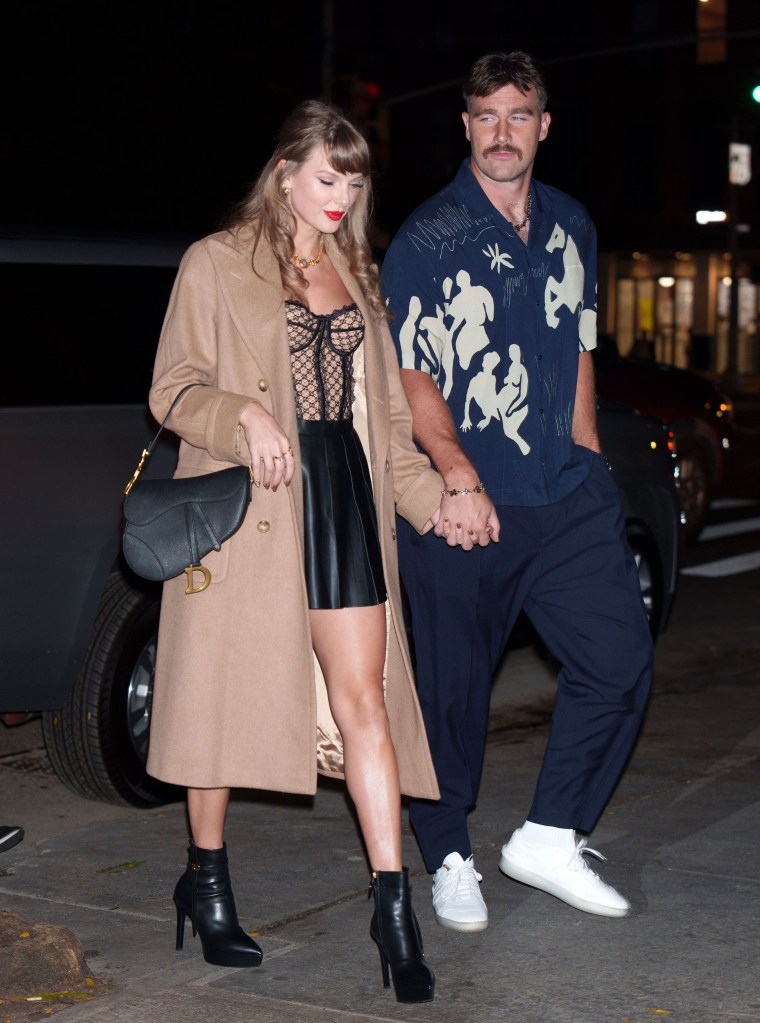 Travis Kelce and Taylor Swift in NYC in October 2024