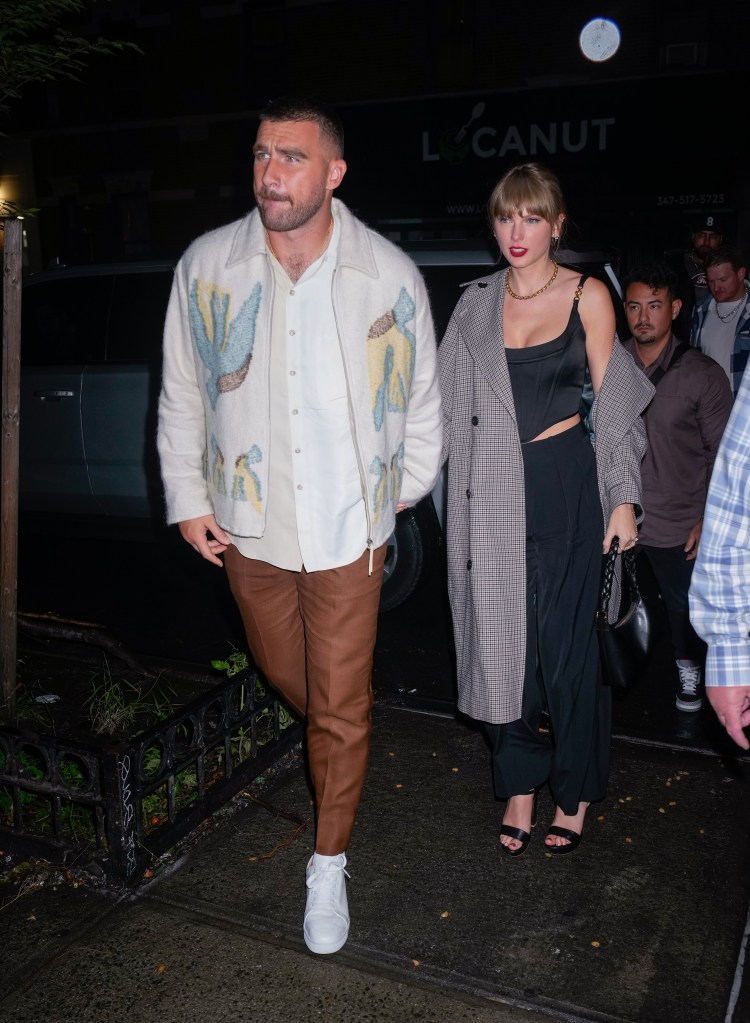 Taylor Swift and Travis Kelce in NYC in October 2023